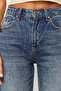 Koyu Mavi Paça Detaylı Yüksek Bel Wide Leg Jeans TWOSS24JE00149 - 5