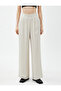 Wide Leg Trousers with Elastic Waist - 3