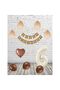 6 Years Old Mini Bohemian Pinteres Balloon Set - Cream Color Number Balloon Brown Heart Foil Balloon Kraft Happy