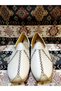 Yemeni (Sandal), Ottoman Yemeni World, Leather Yemeni, Cream Color