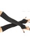 Lina velvet bridal sleeves long black - 2