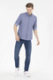 Men's Blue Long Sleeve Shirt - 3