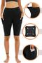 Women's High Waist Recovery Double Pocket Biker Shorts Short Sports Tights - 4