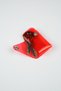 Folding Keychain Red- Unisex Men's Women's Minimal Gift Design Transparent PVC Color - 6