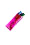 Jellycase Pencil Case Pen Holder (MAKE-UP COSMETIC ACCESSORY BAG) Organizer Pink - Transparent PVC - 4