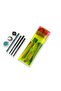 Pencil Case Pen Holder (MAKEUP COSMETIC ACCESSORY BAG) Organizer Jellycase Lemon - Transparent PVC - 5