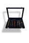 Richbox Rosary Necklace Chain Bracelet Box Alcantara Black