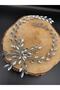 Stylish and Elegant Wedding and Engagement Bridal Crown and Hair Accessory with Completely Handmade Crystal Stones