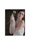 Transparent Bridal Gloves Fingerless Gloves Wedding Gloves Beaded Wedding Gloves,Fingerless