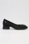 ®| PC-53100- 3592 Black Satin-Women's Low Heel Shoes