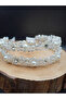 Stylish and Elegant Wedding and Engagement Bridal Crown and Hair Accessory with Completely Handmade Crystal Stones - 2