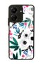 Case for Xiaomi Redmi 13C White Flower Design Glossy Phone Case