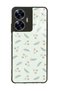 Oppo Realme C55 Glossy Phone Case with Green Leaf Design