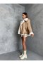 OVERSIZED LEATHER COAT WITH PLUSH INSIDE - 5