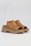 ®| PC-7211- 3807 Tan-Women's Heeled Slippers - 2