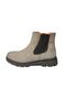 Freefoot Beige Zippered Men's Boots