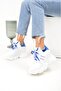 Women's colorful platform heeled sneakers - 3