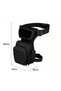 R1 Black Biker Leg Bag with 1 Patch Gift - 7