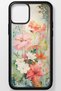 Floral Flower Unbreakable (Tempered) Glass Hard Plastic iPhone 13 Phone Case