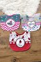 3 Pieces Liquid Proof Baby Girl Bib ABY123 - 2