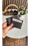 Genuine Leather Horizontal Wallet with Extra Card Holder + Card Holder - 2