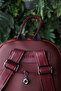 3 Zipper 5 Compartments Waterproof Faux Leather Daily Use Women's Backpack - 5