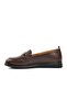 44280 Brown Genuine Leather Women's Loafer Shoes - 3