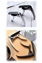 Q10-BK-GR Zinc Alloy Professional Kapo Top Quality Capo 2 PCS (Compatible With All Guitars) - 2