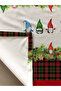 Christmas Patterned Velvet Texture Tablecloth - 2