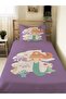 Mermaid Patterned Baby and Kids Printed Single Pique Set 160 X 220 cm Purple