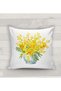 Floral Patterned Throw Pillow Case
