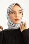 وشاح حريري بنمط مونوغرام