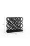 Elegant Tableware with Modern Ring Design: Black Color Metal Napkin Holder - 4