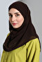 Bonnet Ready Turban Practical Stylish Scarf Hürrem Chiffon Tasseled Coffee Wrap Shawl Hijab Hijab Bonnet - 3