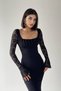 Evening & Prom Dress - Black - A-line - 6