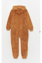 BOY'S FLEECE SLEEPING BALL BROWN - 2