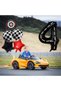 Race Car Set Cars Race Car Lightning Mcqueen Birthday Red Car Full Set Figure Balloon - 3