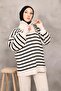 Striped Thick Knit Knitwear Set - 5
