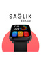 Zone2 Bluetooth 5.2 Ip68 1.96 Inch Dial Compatible Heart Rate Monitor Fitness Tracking 50mm Smart Watch Black - 3