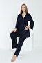 Pregnant and Maternity Pajama Set with Front Tie - 3