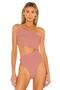 Women's Powder Gathered Silk Jersey Bodysuit - 2