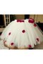 Purple Floral White Tutu Skirt and Crown Set - 2