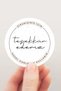 Thank You Order Label - Thank You Sticker - 72 Pieces 4 Cm