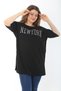 Women's Plus Size Black Jewelled and Glitter Detailed Side Slit Blouse 65N37466 - 4