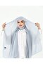 Practical Neck-Covering Chiffon Ready-To-Wear Shawl, Umrah Shawl, Gray Shawl with Ninja Bonnet - 4
