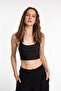 Soft Touch Rope Strap Bustier Black