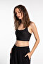 Soft Touch Rope Strap Bustier Black - 2