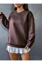 Crew Neck Unisex Printed Oversize Sweatshirt - 3