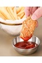 Abant Stainless Steel 18 cm Soup Bowl 6 Pieces Sauce Food Butter Plate Appetizer Plate 430 Tas No:5 - 3