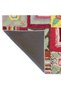 Multicolored Mixed Flower and Geometric Patterned Modern Decorative Carpet 3299 - 5